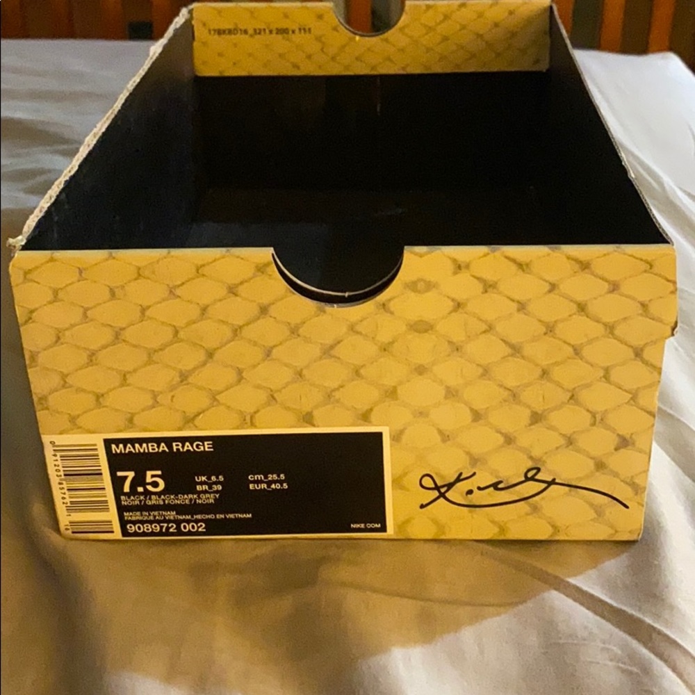 Original kobe mamba rage box